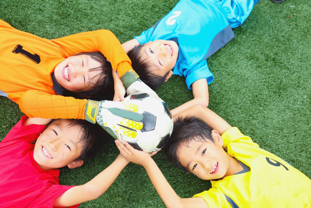 Kids participating soccer and goalkeeper training drills at 416 Soccer Club.